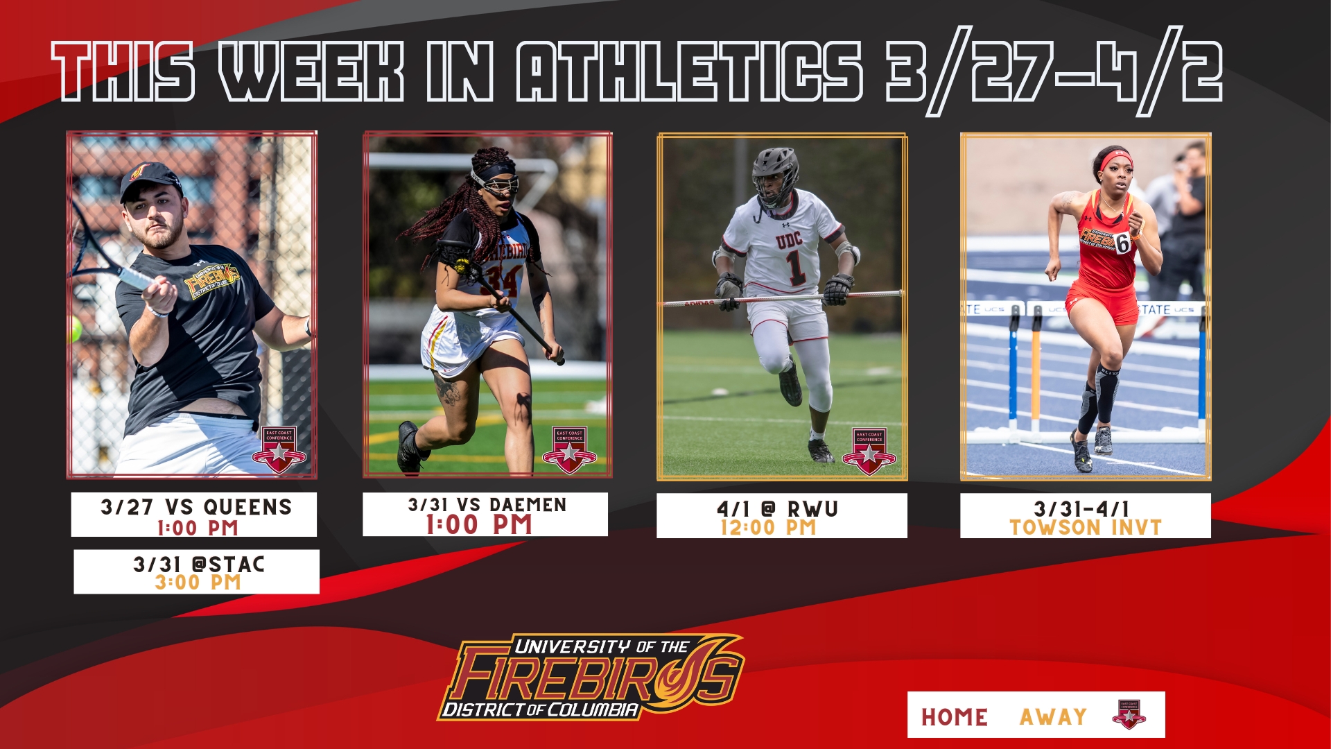 This Week in Athletics 3/27-4/2