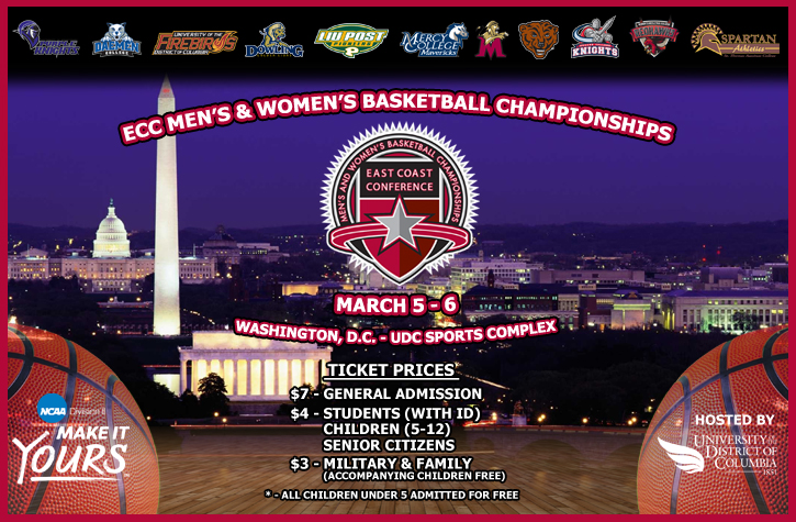 Reserve Your Tickets for the 2016 ECC Men's and Women's Basketball Championships