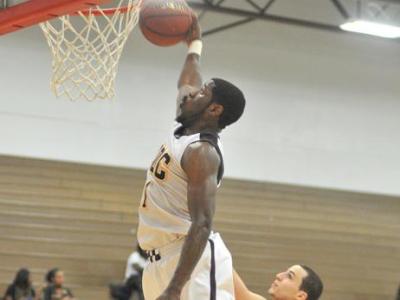 Nigel Munson lit up UDC Gym with a terrific performance in his last home game at UDC. He set a new school record with 16 assists to go with 12 points and six rebounds.