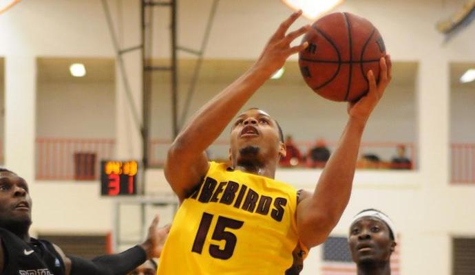 Senior Michael Terry had a game-high 27 points in his final UDC home game.