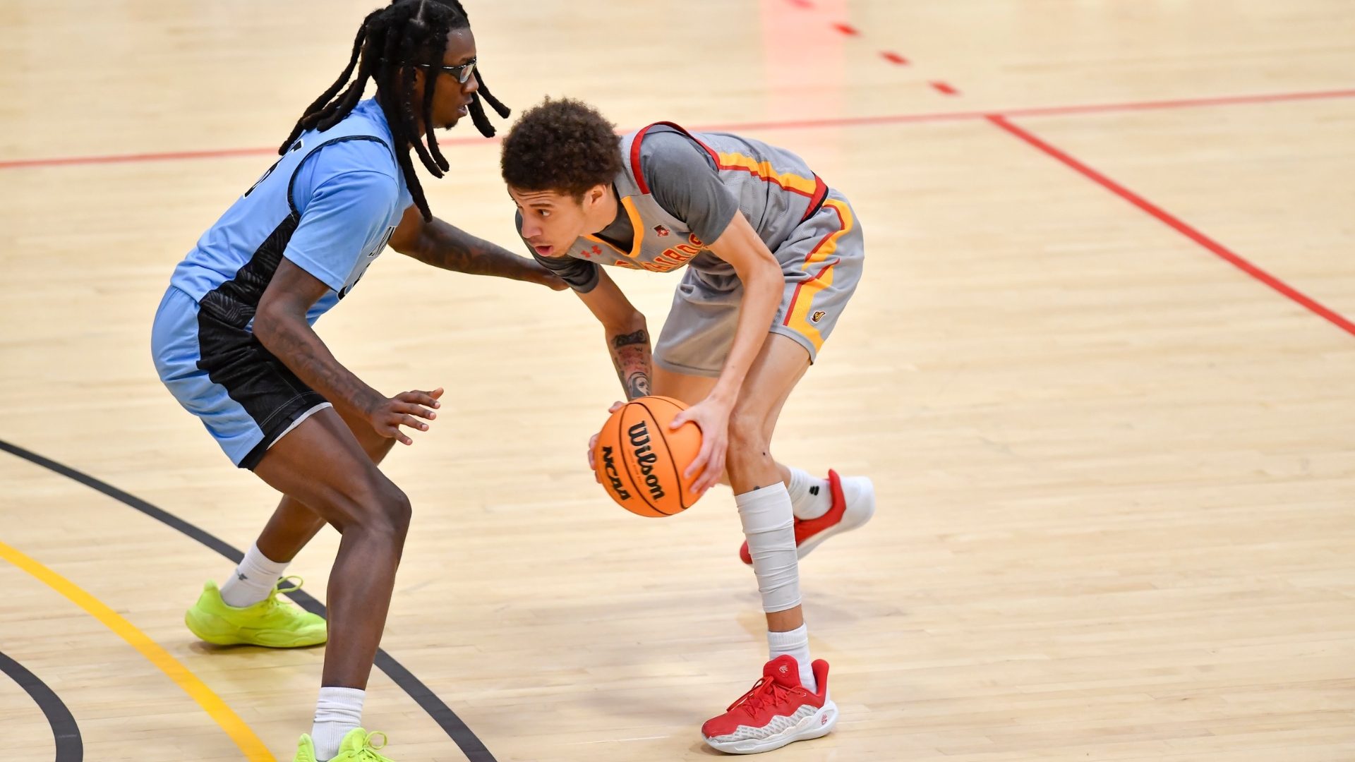 Spence Leads Firebirds, Harrell Posts Double-Double in Heartbreaker at Queens