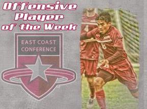 Elio Hernandez Earns East Coast Conference Men&rsquo;s Soccer Offensive Player of the Week