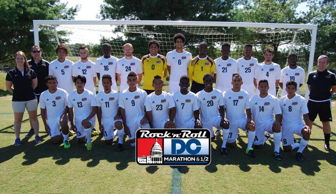 UDC Men's Soccer Volunteers at Rock n Roll DC Packet Pickup Expo