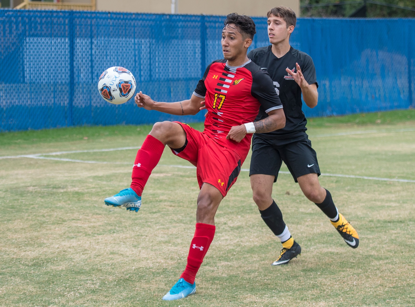 Gomes landed a hat trick in today's victory over Washington Adventist