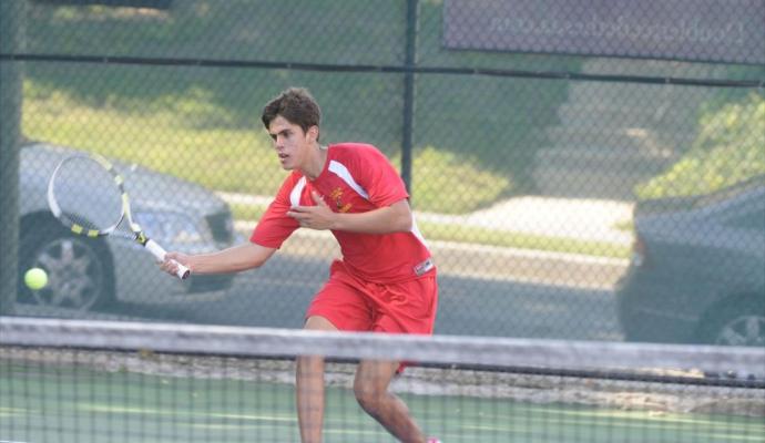 Junior Miguel Uzcategui earned the fifth and decisive point in the Firebirds' narrow, 5-4 win over STAC.