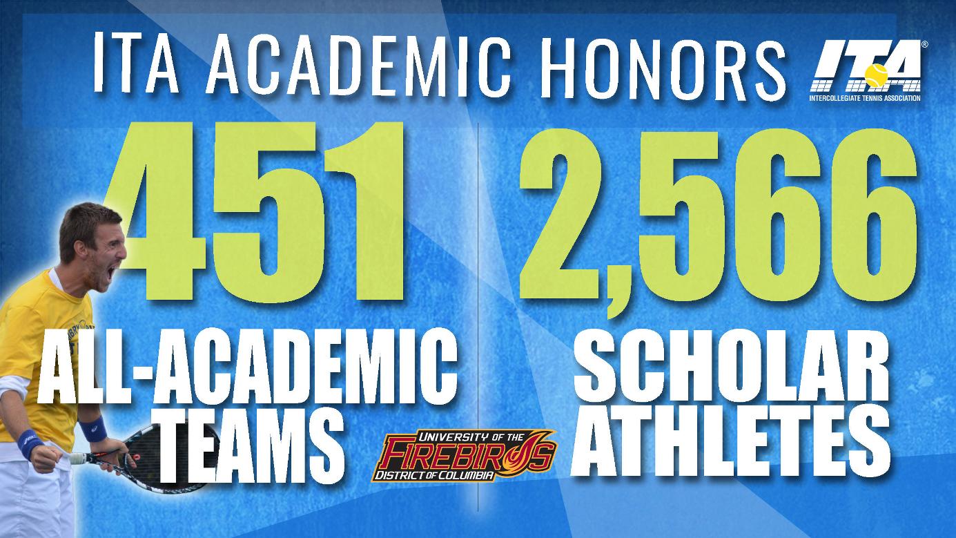 UDC Men&rsquo;s & Women&rsquo;s Tennis Earn ITA All-Academic Team Honors; Eight Individual Firebirds Earn Scholar-Athlete Awards