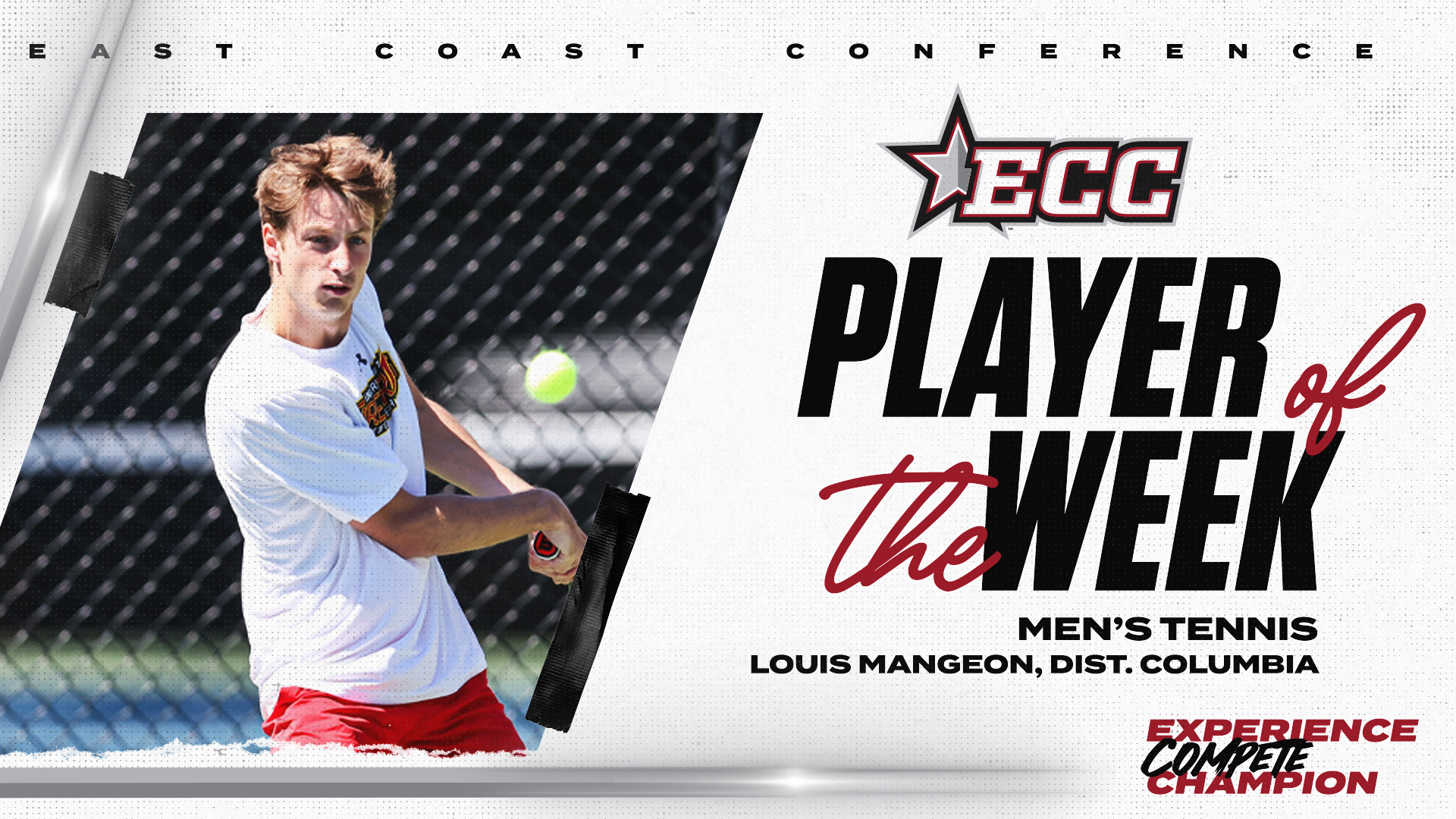 UDC Men's Tennis Sweeps ECC Weekly Awards for Second Consecutive Week