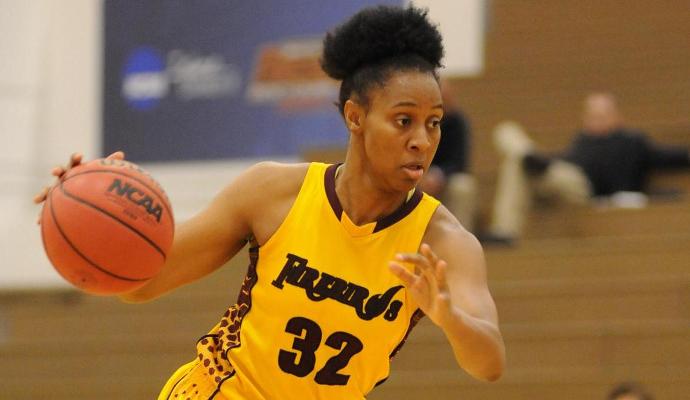 Senior forward Tatyana Calhoun's free-throws within the last second of regulation sent UDC to a 69-68 victory.