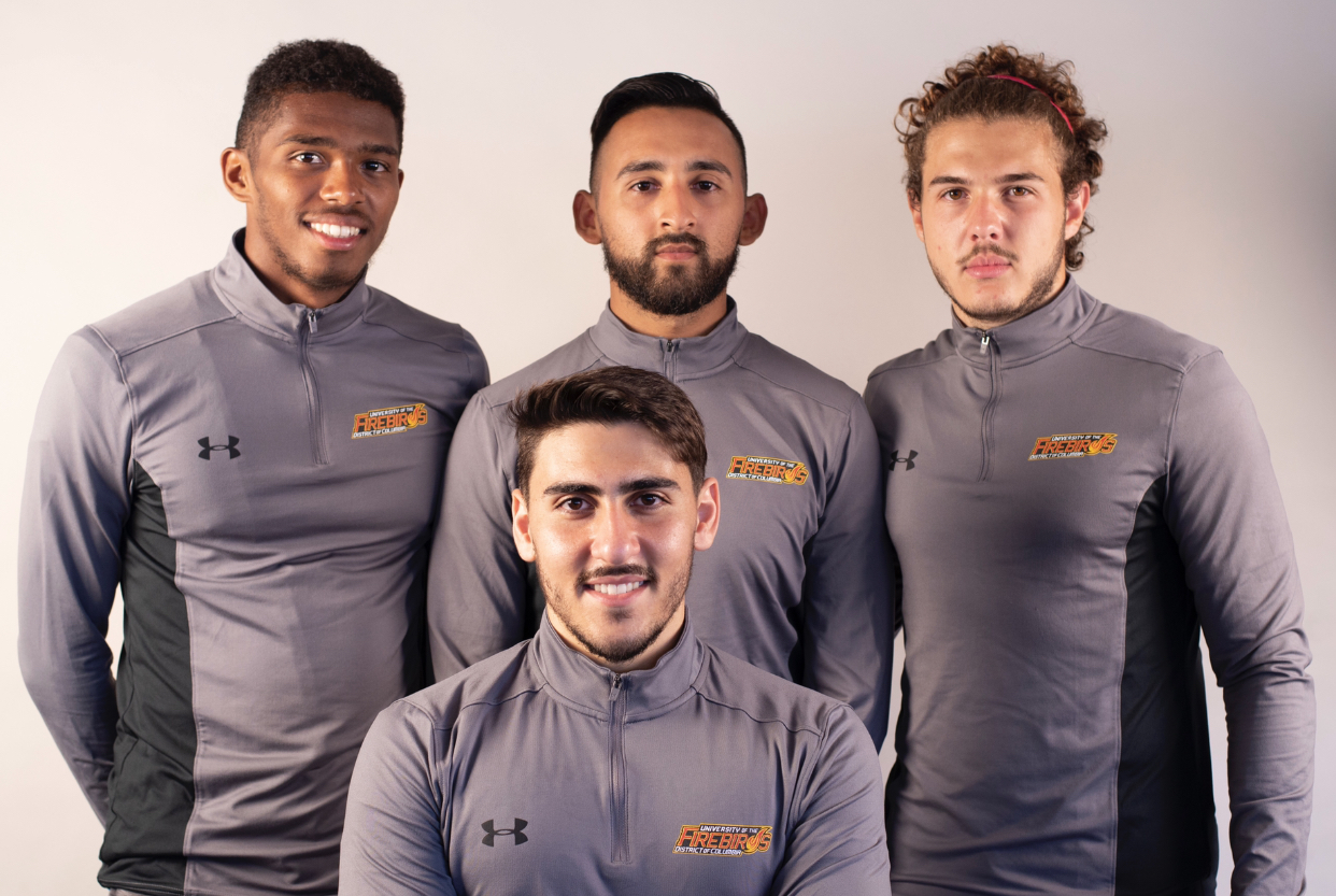 Seniors Malik Thom, Jason Mayorga, Danillo Muniz Beserra and Gabriel Velluto