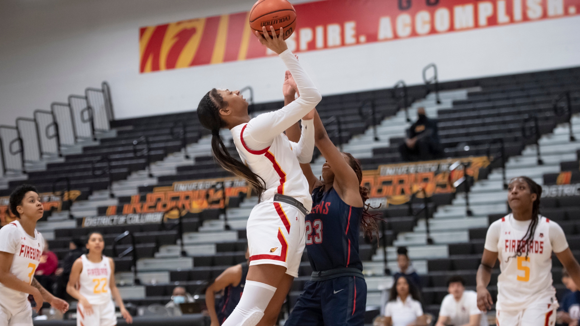 Williams led the Firebirds with 14 points and nine rebounds