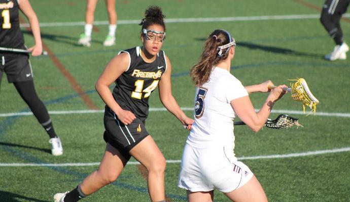 Tiara Goode, shown here playing defensively, scored the program's first goal. (Photo courtesy of Jay Walt)