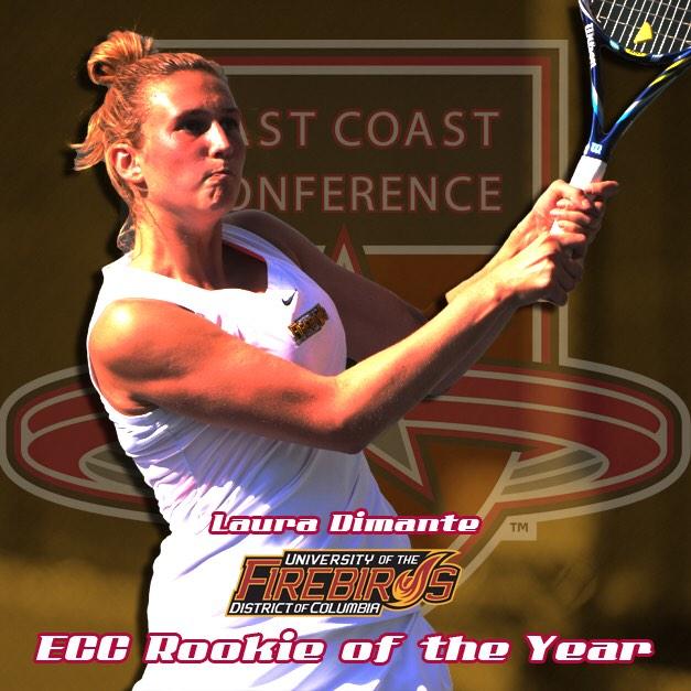 Laura Dimante Earns East Coast Conference Rookie of the Year Honor; Peerada Looareesuwan Named First Team All-ECC