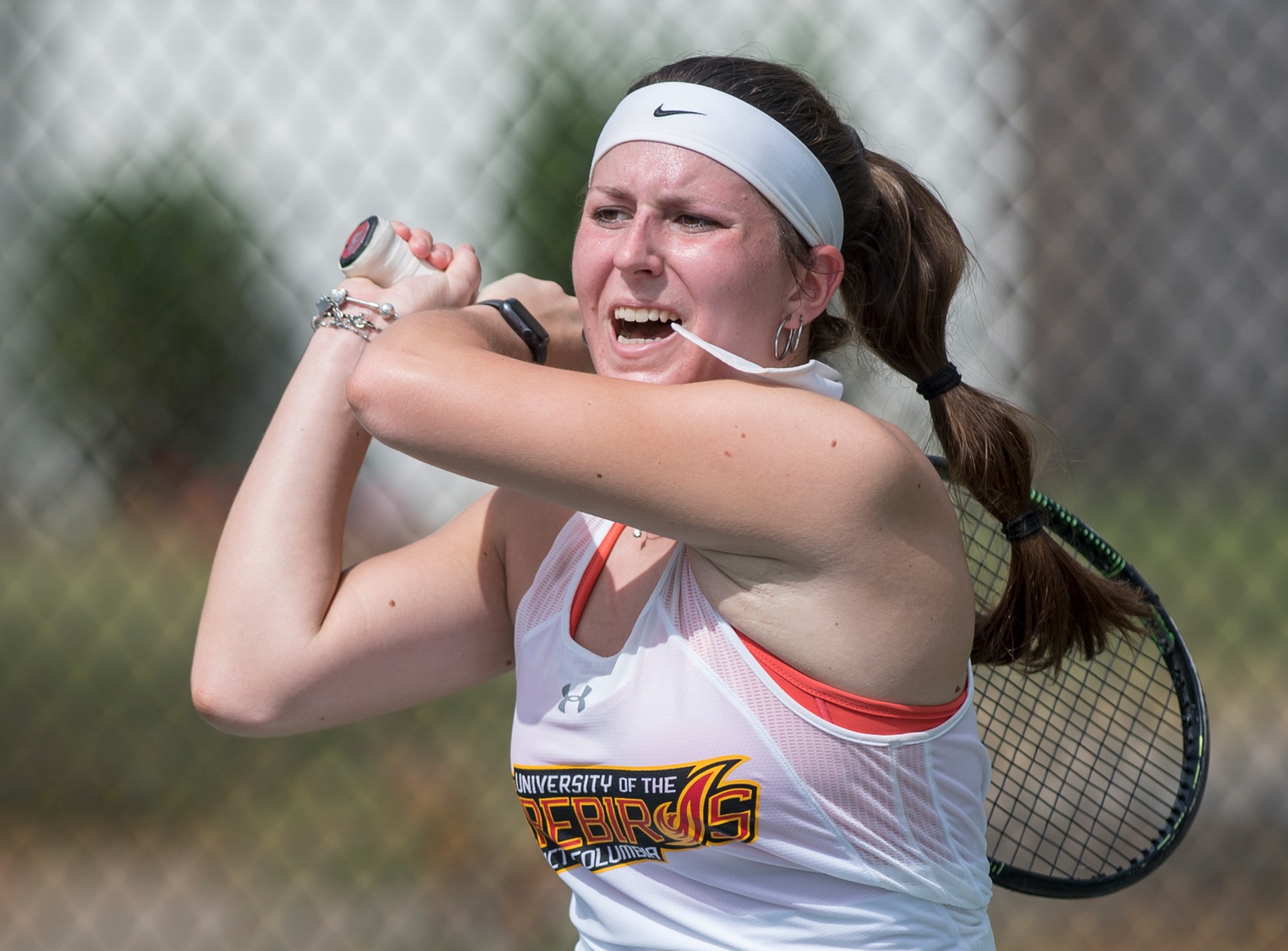 Belluco was 2-0 in today's game winning her doubles match 7-6(3) and her singles match 6-4, 6-2.