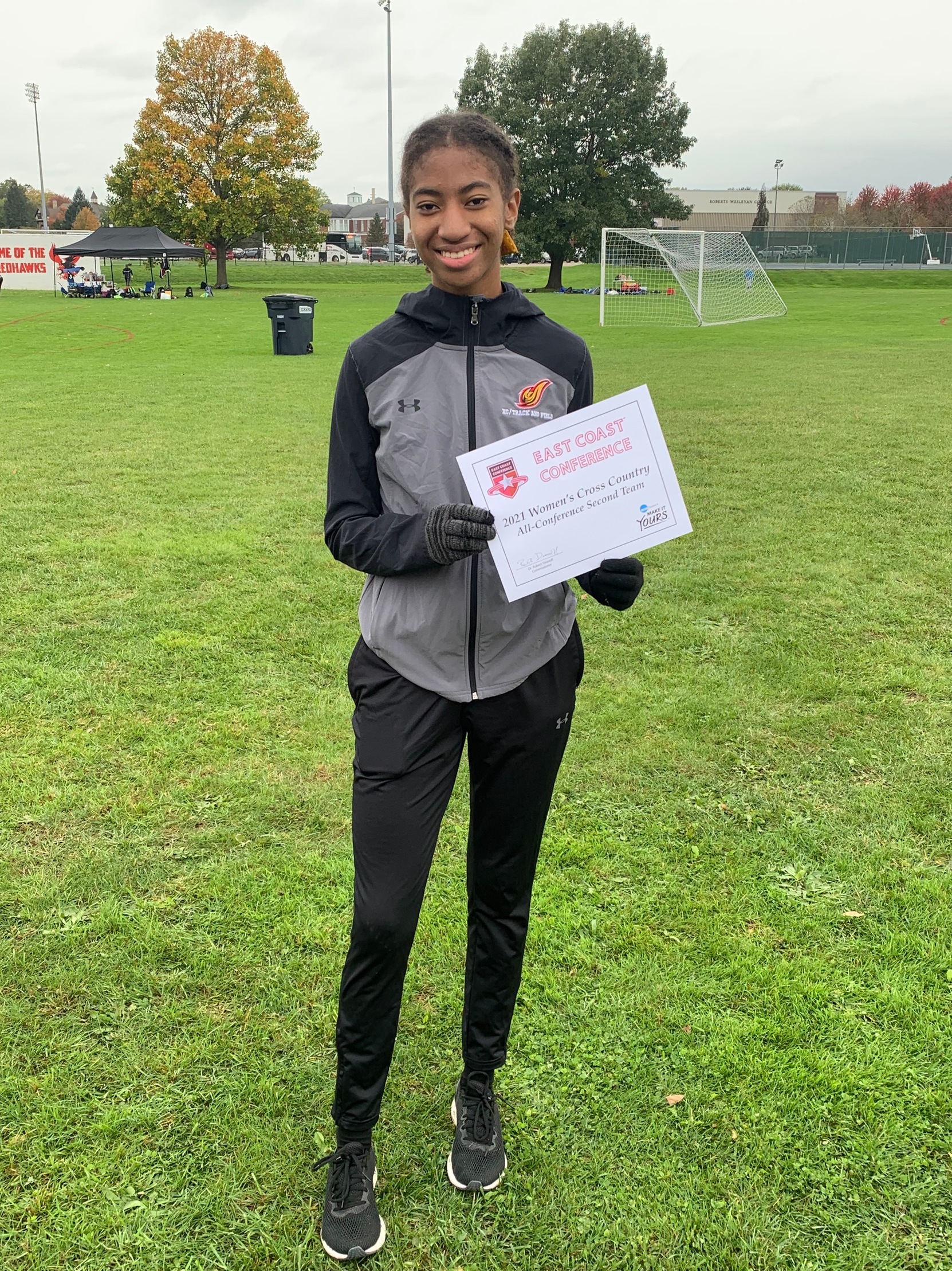 Dixon earned Second-Team All-Conference for her 12th place finish out of a field of 71 other runners.