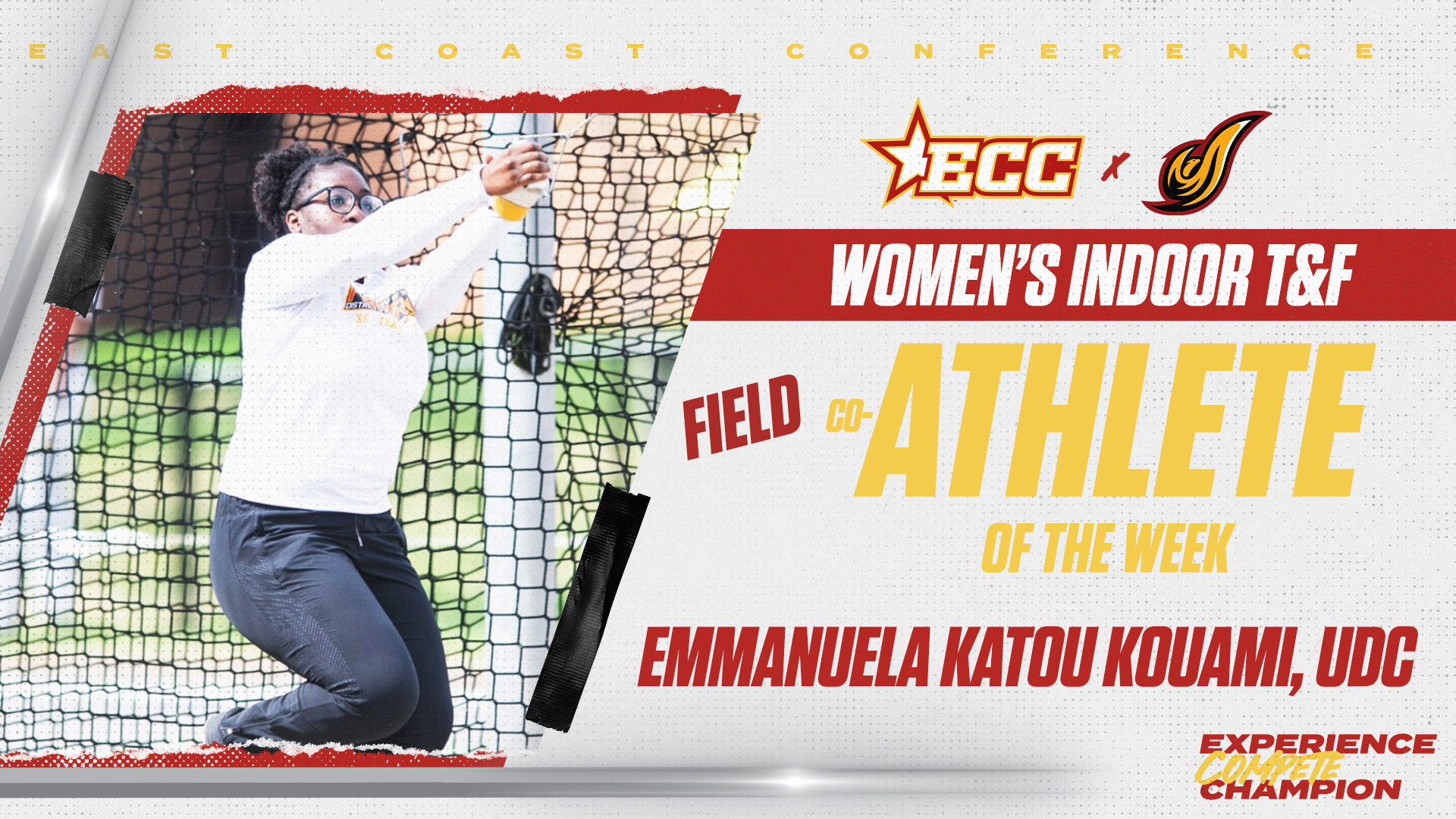 Emmanuela Katou Kouami Earns ECC Co-Field Athlete of the Week