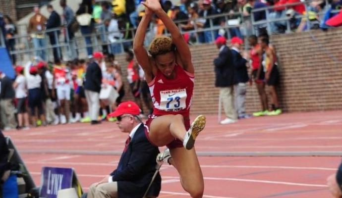 Simone Grant had a great season debut in the long jump.