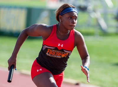 Shannell Hibbert placed second in the 100m.