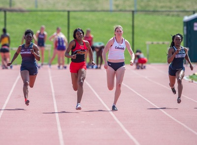 Bowra won both the 100m and the 200m.