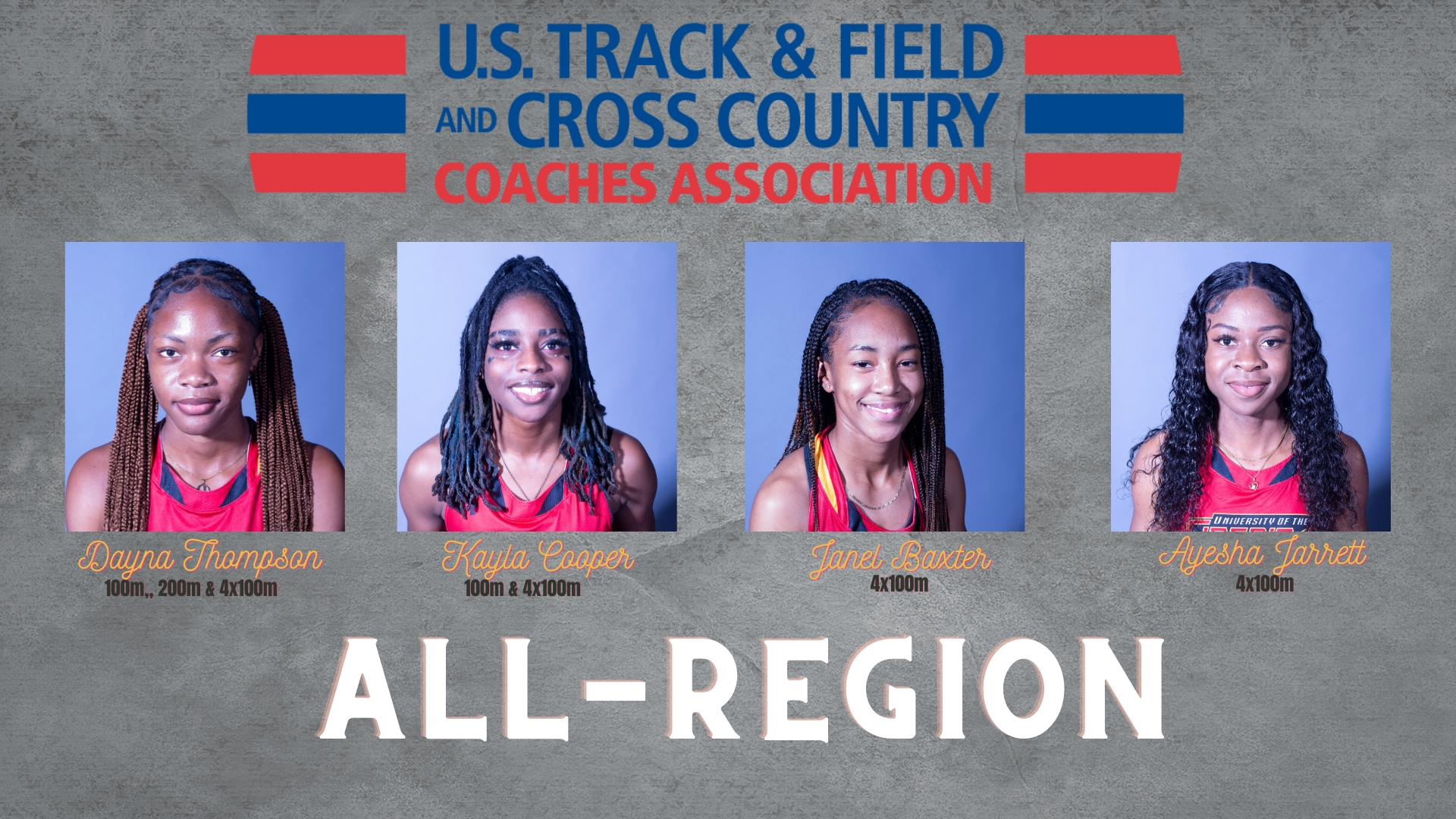 Thompson, Cooper, Baxter and Jarrett Earn All-East Region Honors