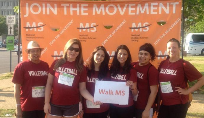 University of the District of Columbia Student-Athletes Participate in MS Walk